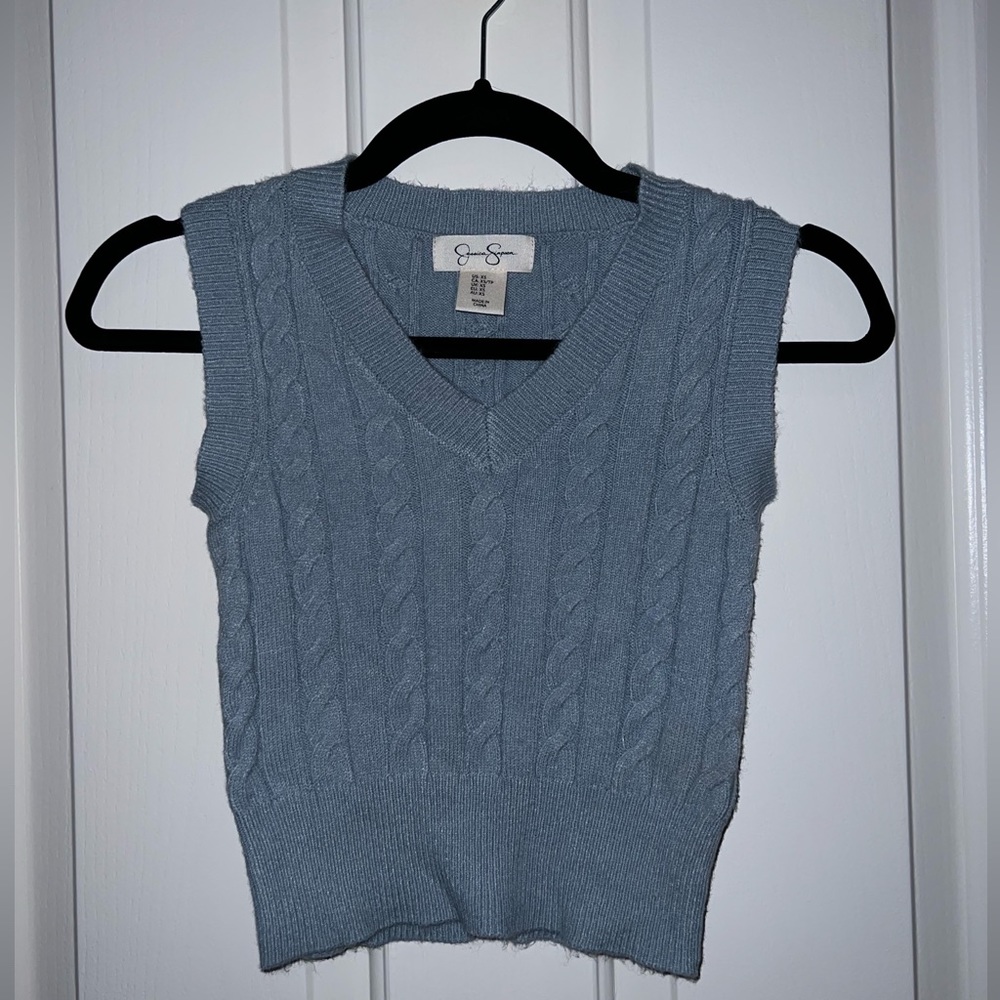 Jessica Simpson blue sweater vest